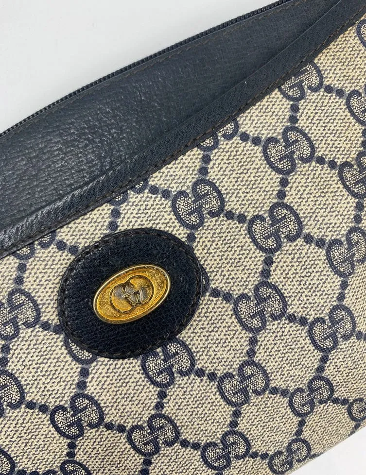 Vintage Gucci Canvas Crossbody Bag