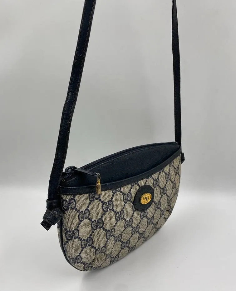 Vintage Gucci Canvas Crossbody Bag