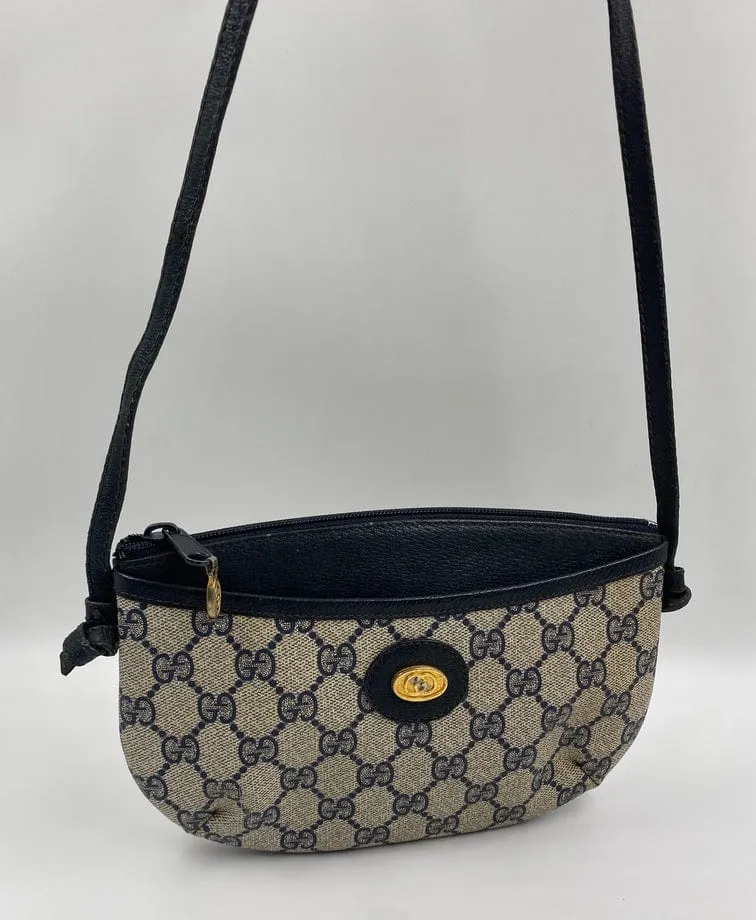 Vintage Gucci Canvas Crossbody Bag