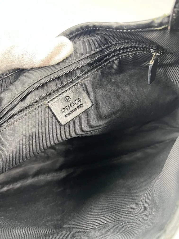 Vintage Gucci Jackie Bag - Black Canvas