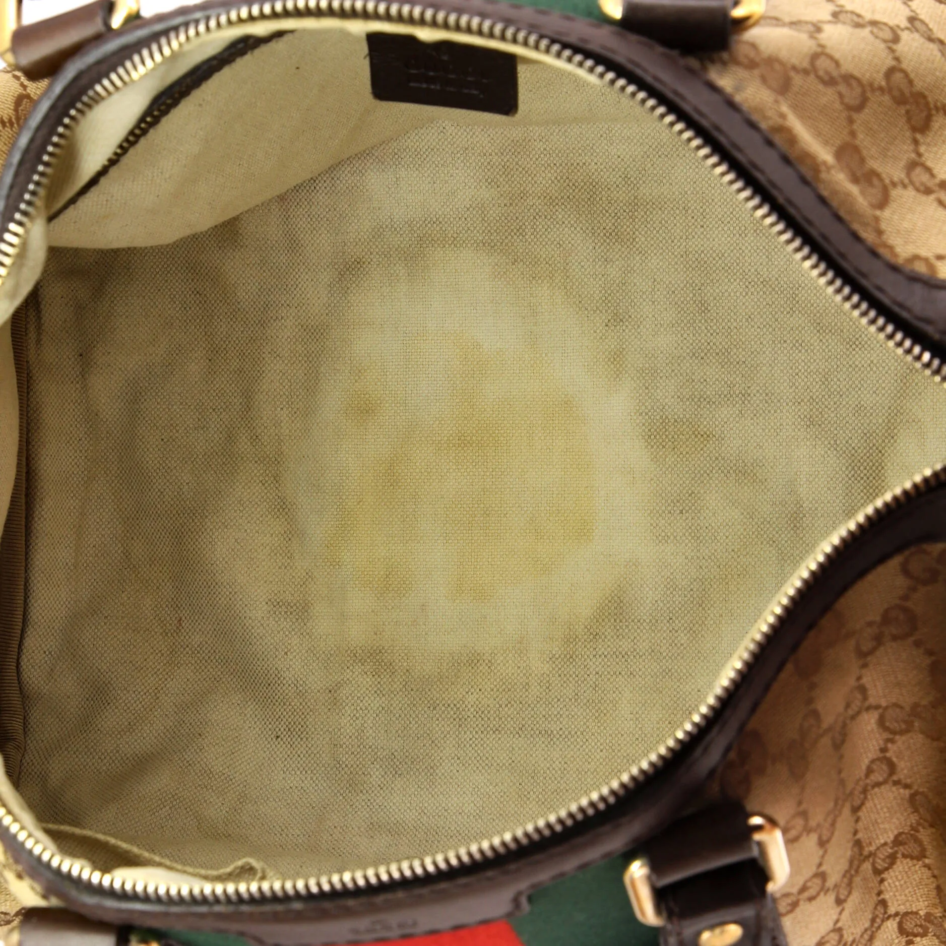 Vintage Web Boston Bag GG Canvas Medium