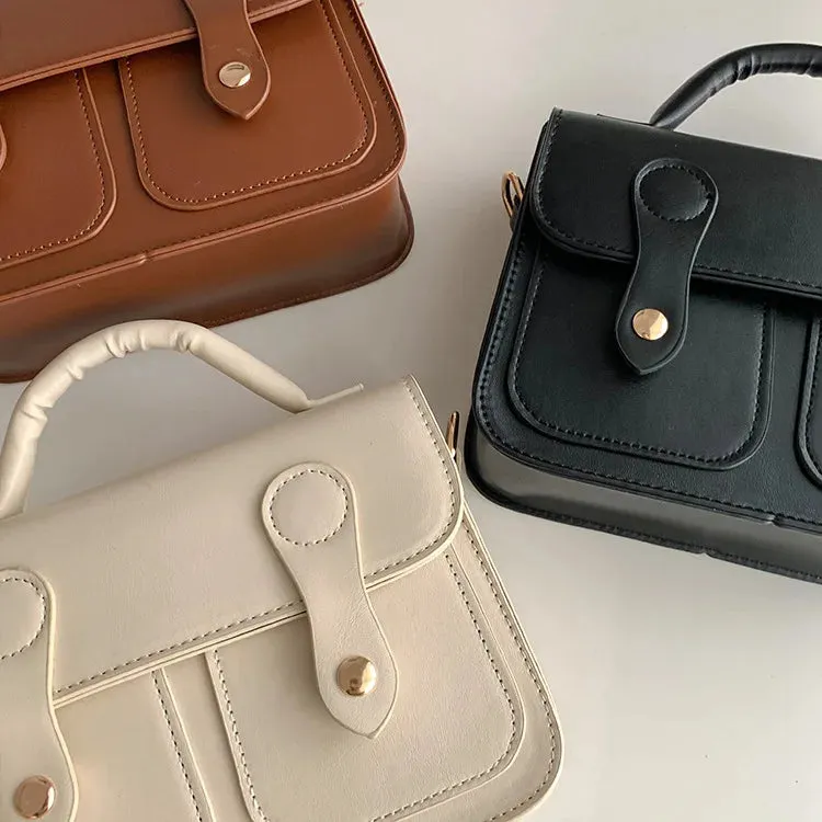 Vintage Women handbag small female shoulder bag pu leather ladies Totes girl messenger bags bolsas femininas brown satchels