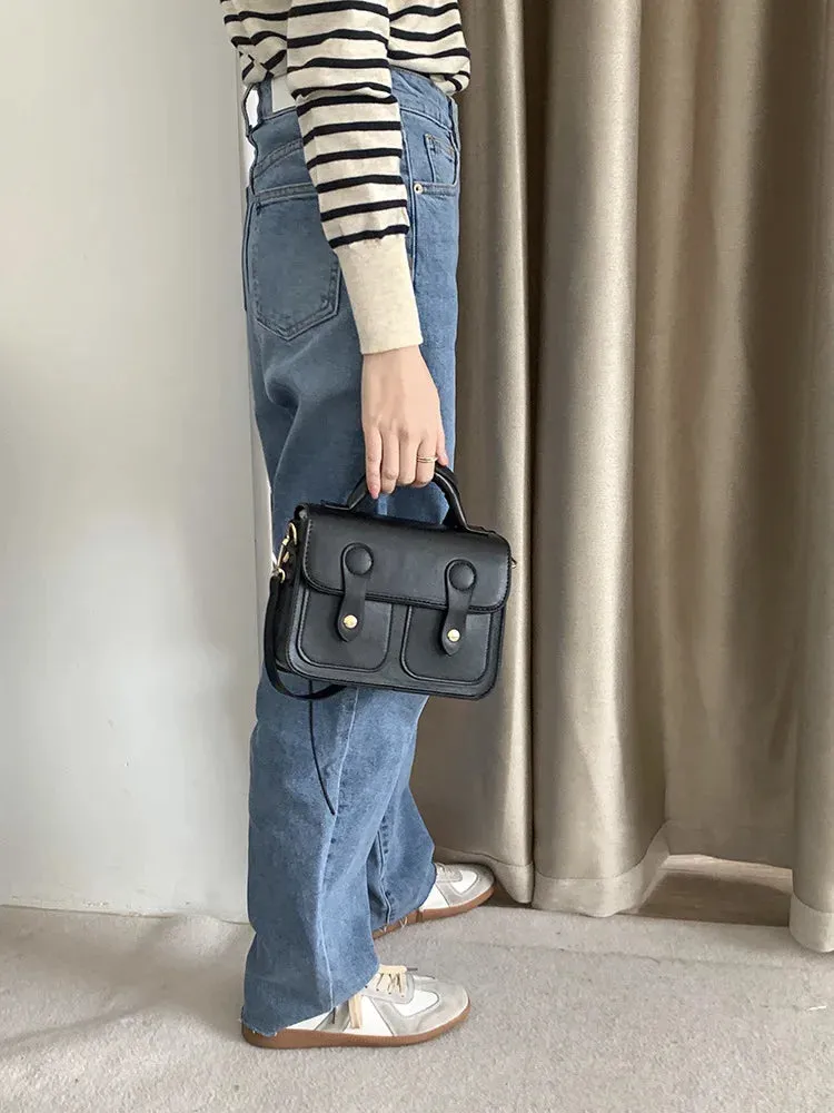Vintage Women handbag small female shoulder bag pu leather ladies Totes girl messenger bags bolsas femininas brown satchels