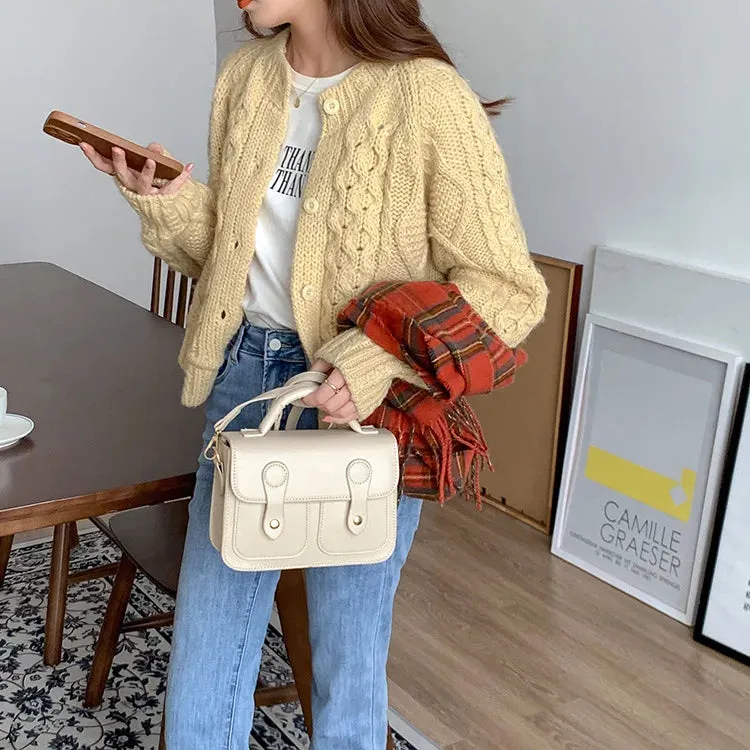 Vintage Women handbag small female shoulder bag pu leather ladies Totes girl messenger bags bolsas femininas brown satchels