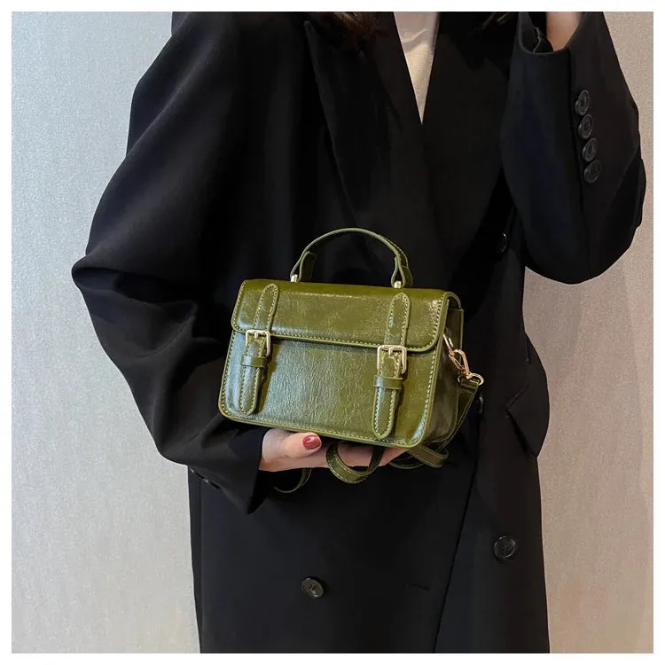 Vintage Women handbag small female shoulder bag pu leather ladies Totes girl messenger bags bolsas femininas brown satchels