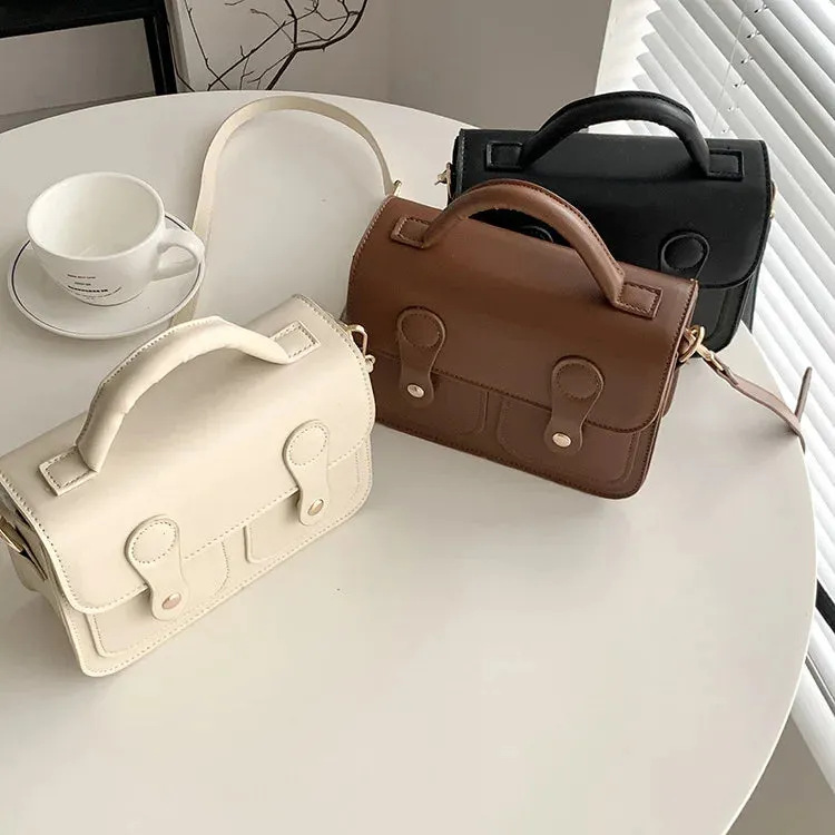 Vintage Women handbag small female shoulder bag pu leather ladies Totes girl messenger bags bolsas femininas brown satchels