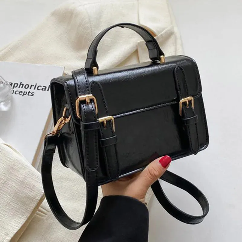 Vintage Women handbag small female shoulder bag pu leather ladies Totes girl messenger bags bolsas femininas brown satchels