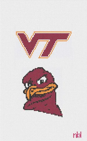 Virginia Tech Mini Flag Canvas