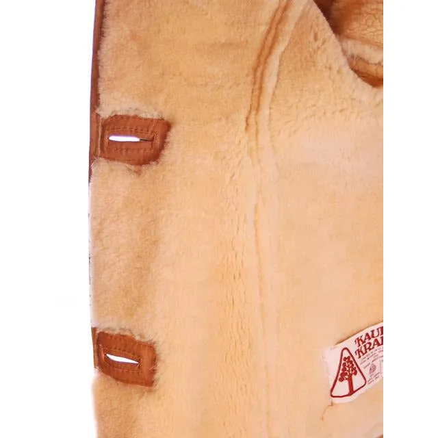VTG Kauri Kraft Coat Sheepskin Shearling New Zealand Size Womens 38 1970s