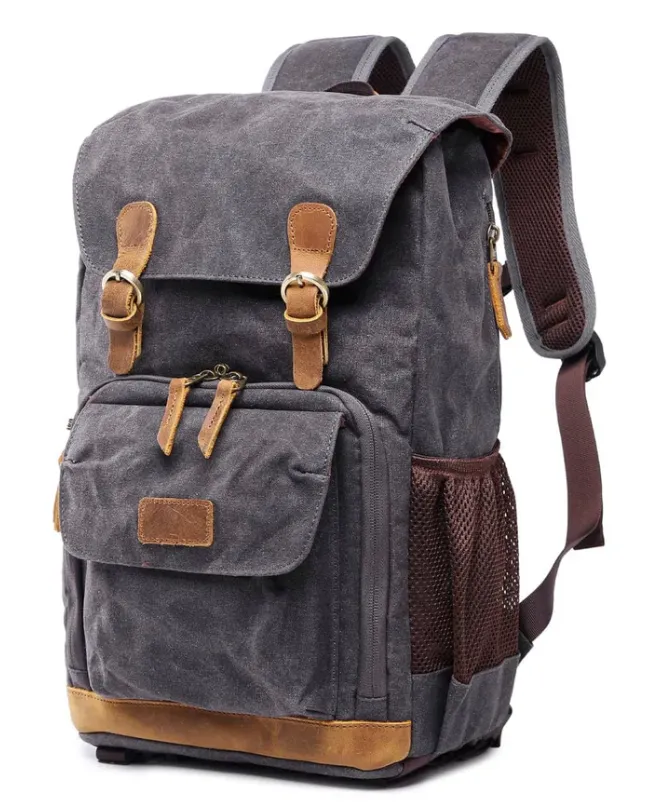 Waterproof Canvas Camera Backpack | Antarctica
