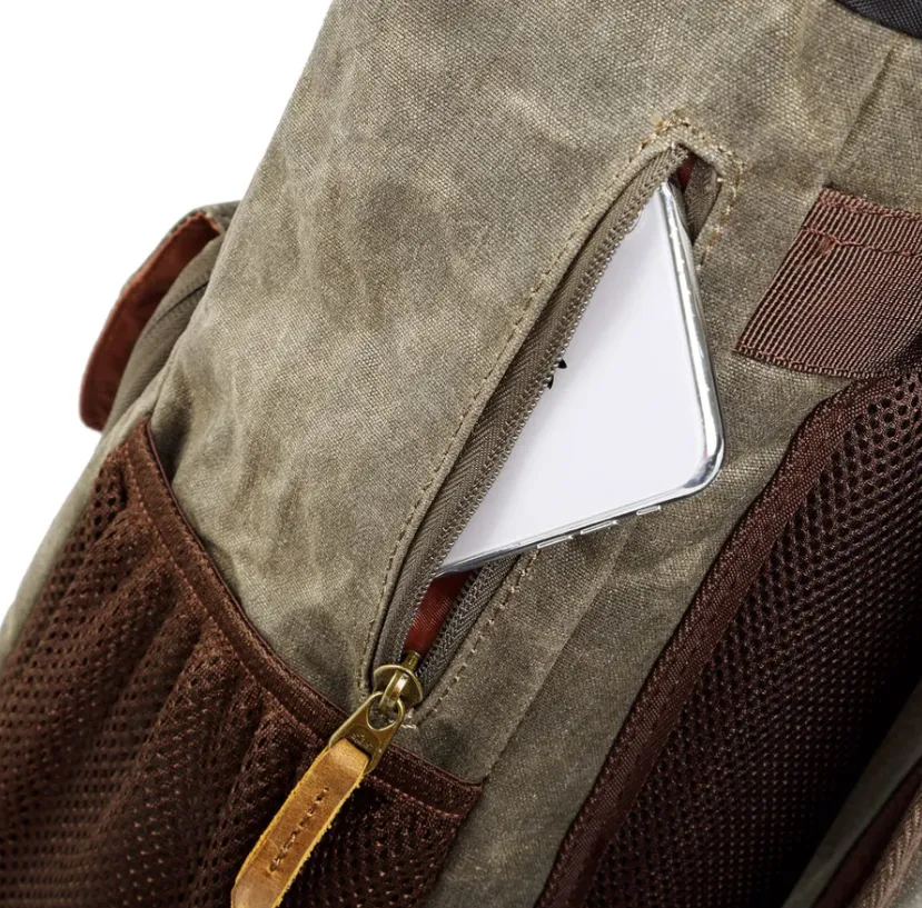 Waterproof Canvas Camera Backpack | Antarctica