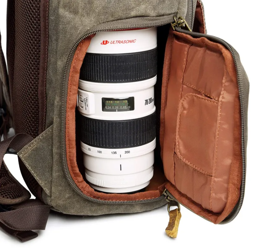 Waterproof Canvas Camera Backpack | Antarctica