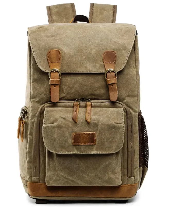 Waterproof Canvas Camera Backpack | Antarctica