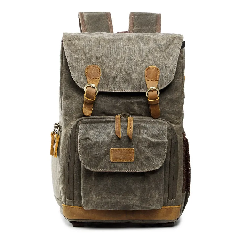 Waterproof Canvas Camera Backpack | Antarctica