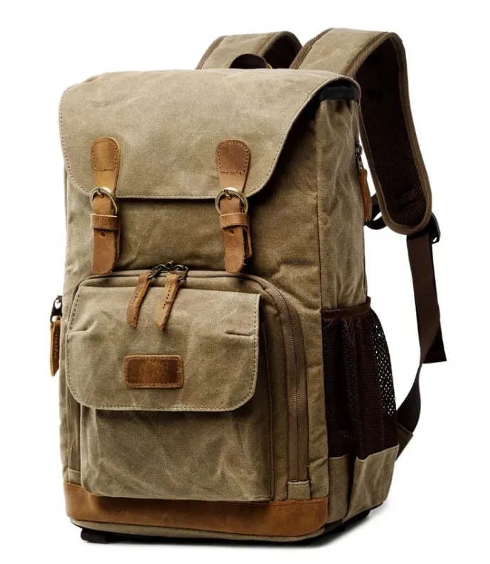 Waterproof Canvas Camera Backpack | Antarctica