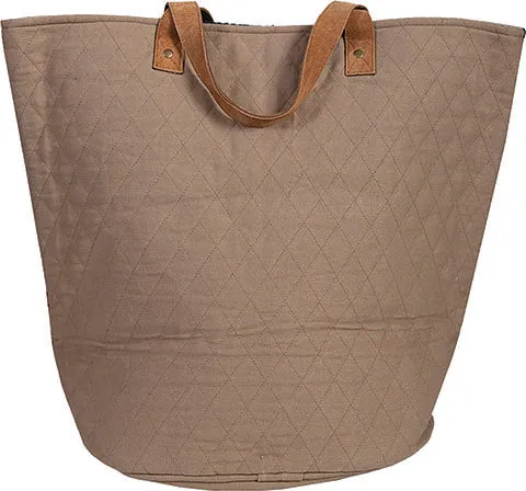 Western Shoulder Tote Woven Geometric Print