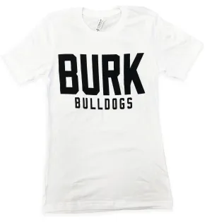 White Burk Bulldogs Tee