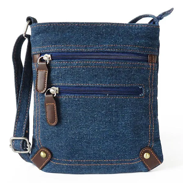 women denim messenger bags woman mini small shoulder bag vintage rivet satchels ladies crossbody sling bag bags