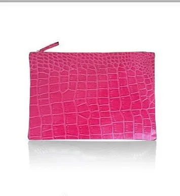 Women Envelope Leather Crocodile Pattern Luxury Clutch Bag