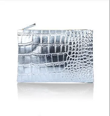 Women Envelope Leather Crocodile Pattern Luxury Clutch Bag