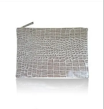 Women Envelope Leather Crocodile Pattern Luxury Clutch Bag