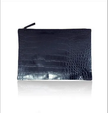 Women Envelope Leather Crocodile Pattern Luxury Clutch Bag