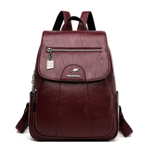 Women Leather Backpacks High Quality  Vintage Backpack