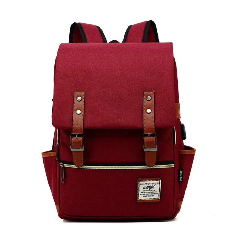 Women's & Men's & Personalized Retro Canvas Large Fashion Backpacks