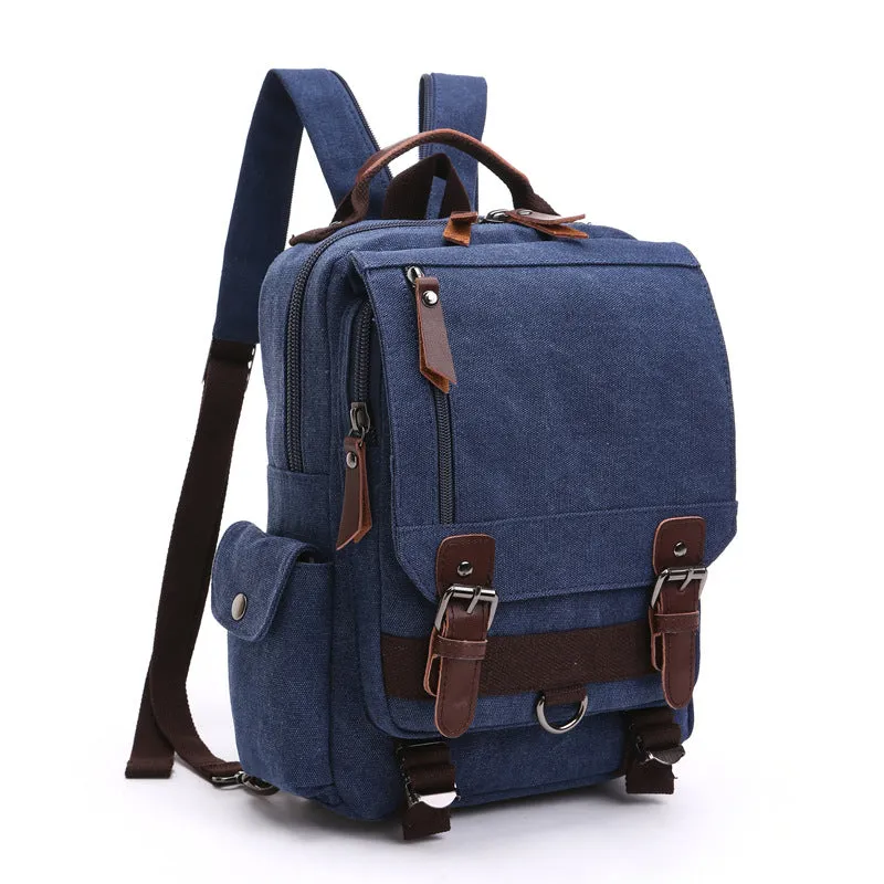 Women's & Men's Fashion Canvas Slanted Suitable For And Backpacks