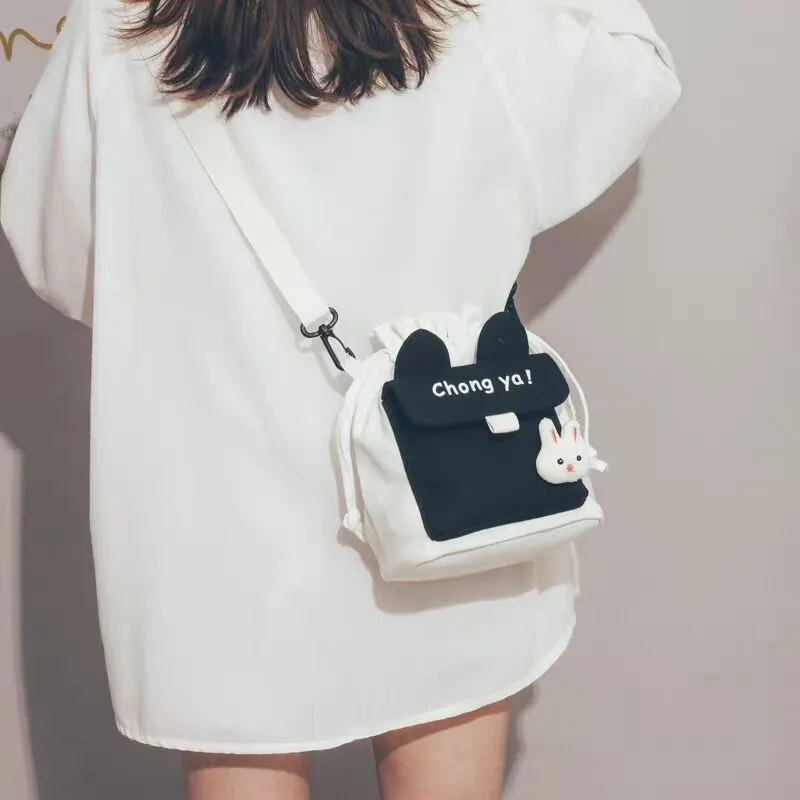 Women's Canvas Korean Style Creative Fashion Shoulder Bags