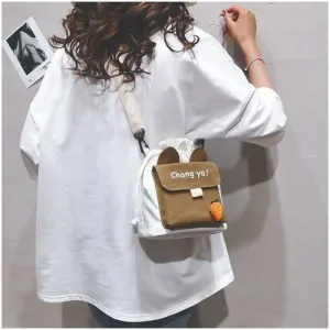 Women's Canvas Korean Style Creative Fashion Shoulder Bags