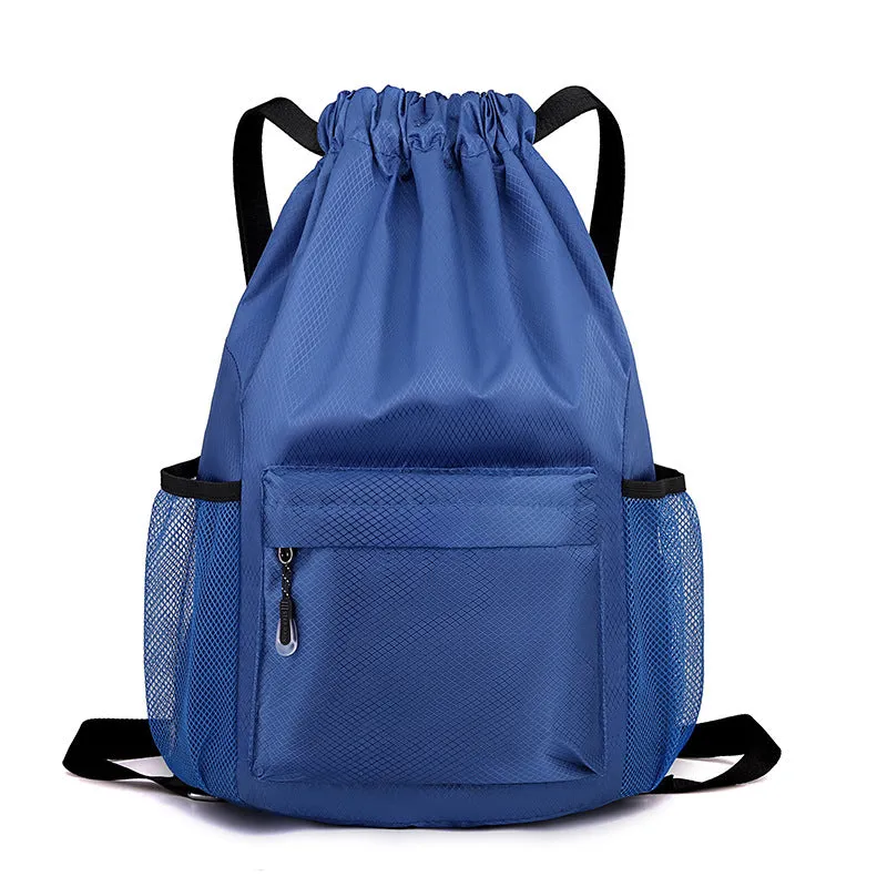 Women's Canvas Simple Solid Color Drawstring Advertising Backpacks