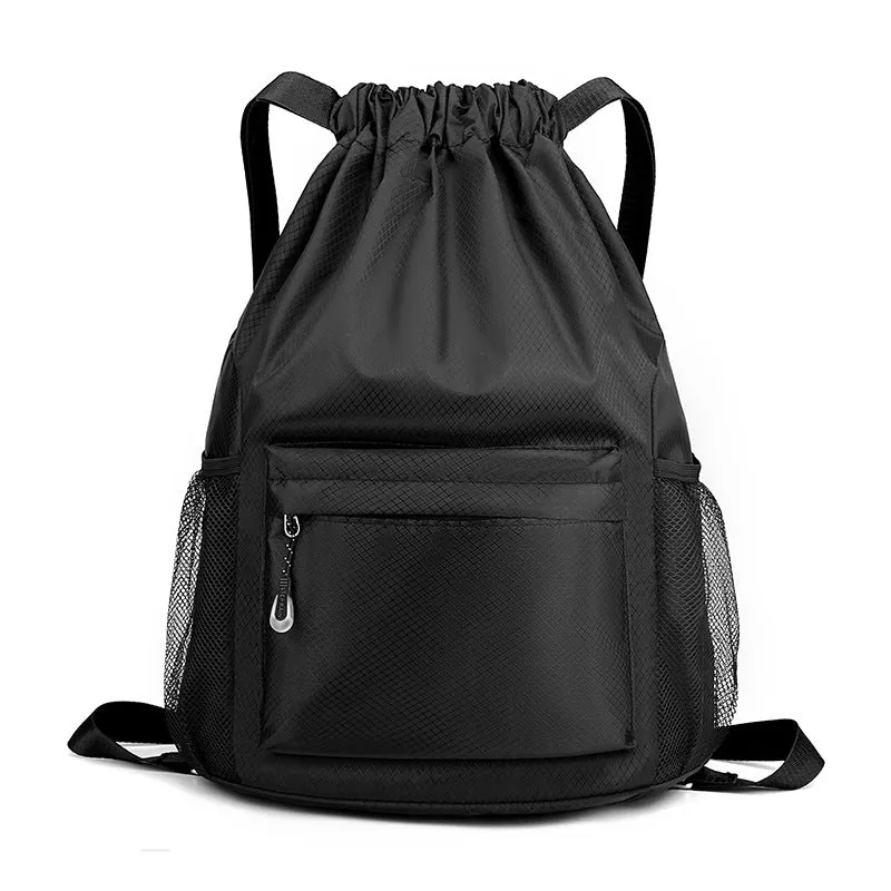 Women's Canvas Simple Solid Color Drawstring Advertising Backpacks