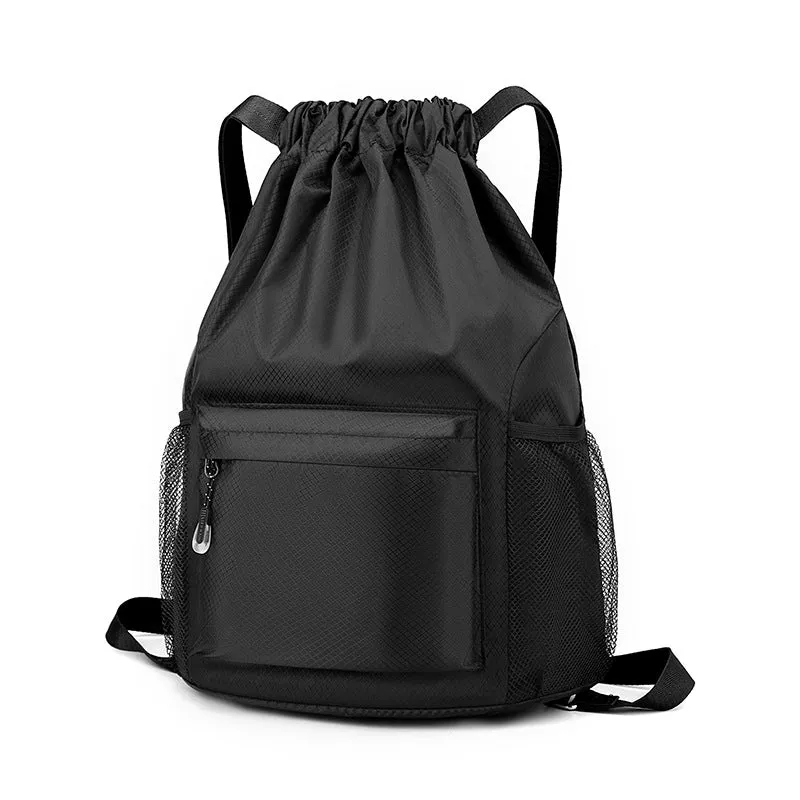 Women's Canvas Simple Solid Color Drawstring Advertising Backpacks