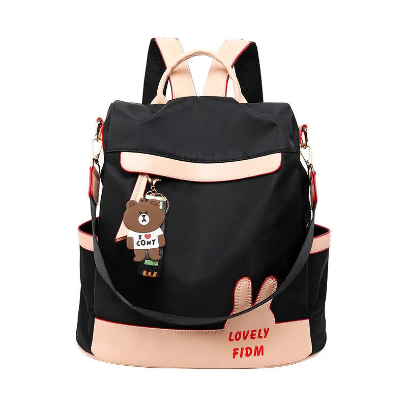 Women's Fashionable Oxford Cloth Canvas Large Backpacks