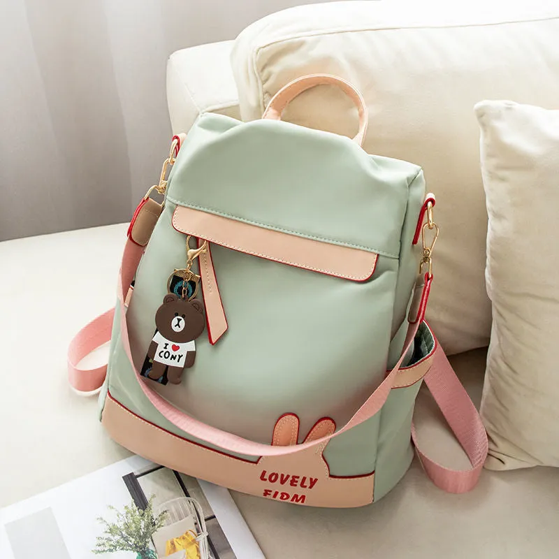Women's Fashionable Oxford Cloth Canvas Large Backpacks