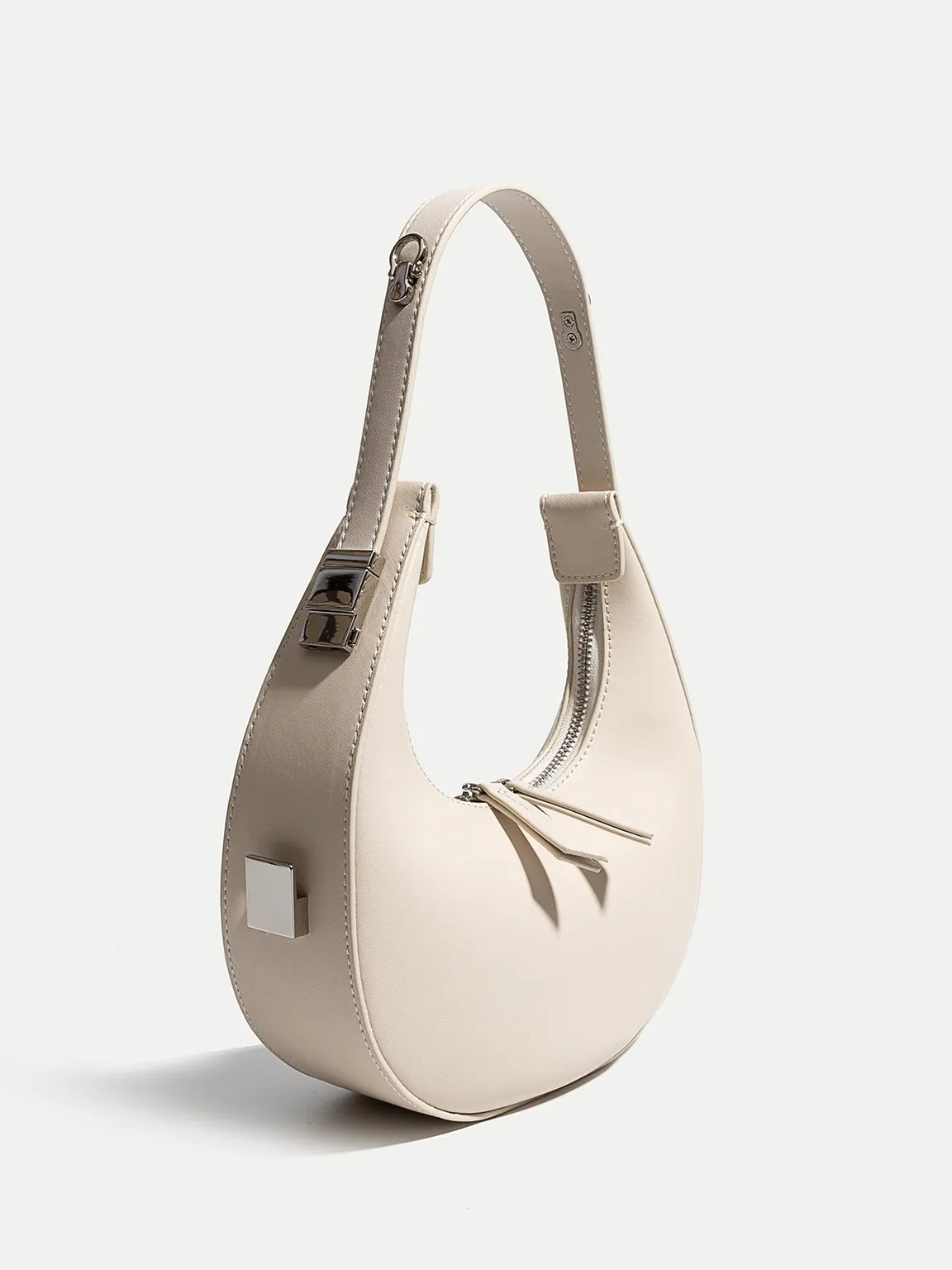 Women's Leather Half Moon Shoulder Bag 90s Crescent Handbag Toni Bag