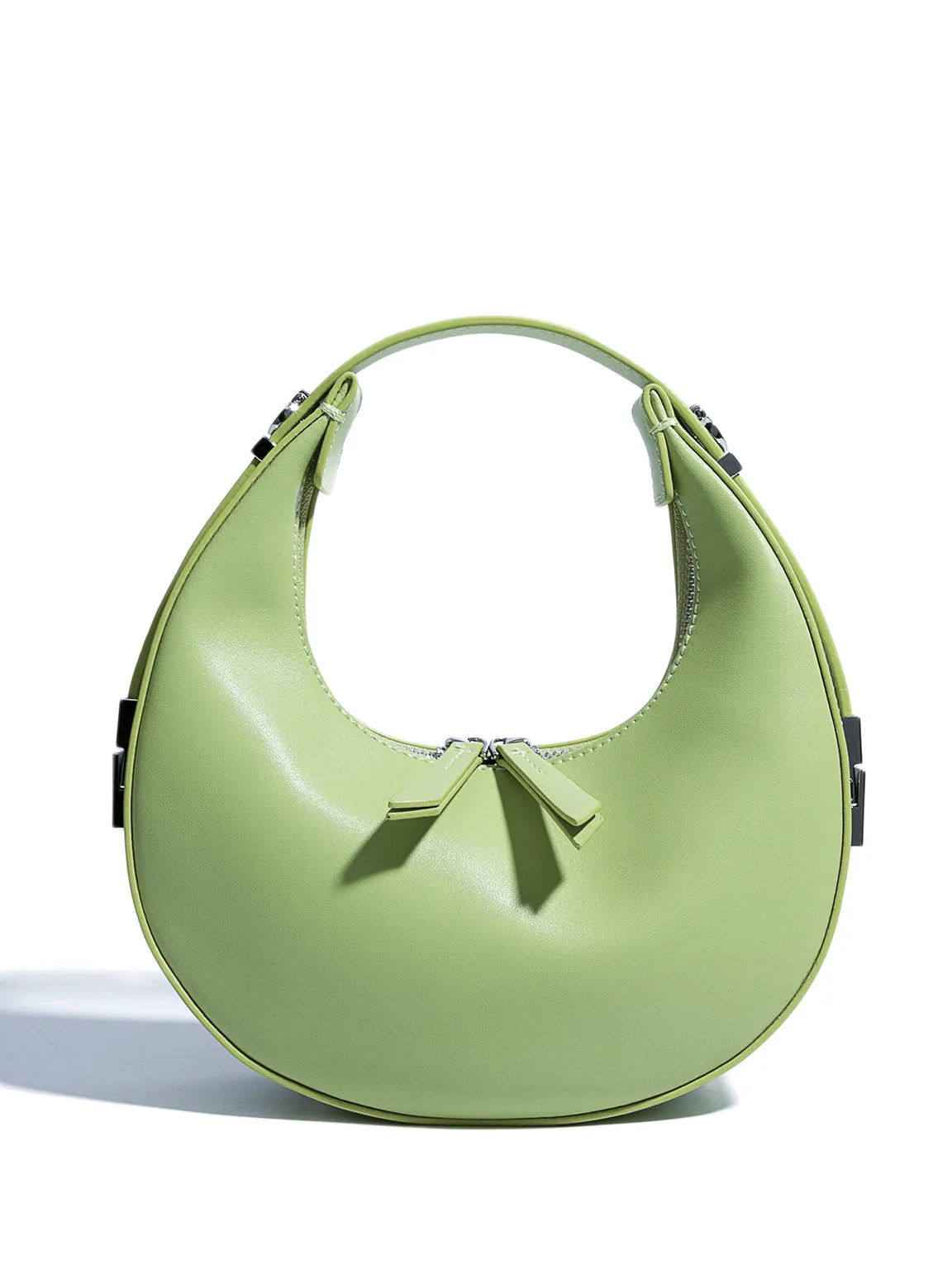 Women's Leather Half Moon Shoulder Bag 90s Crescent Handbag Toni Bag