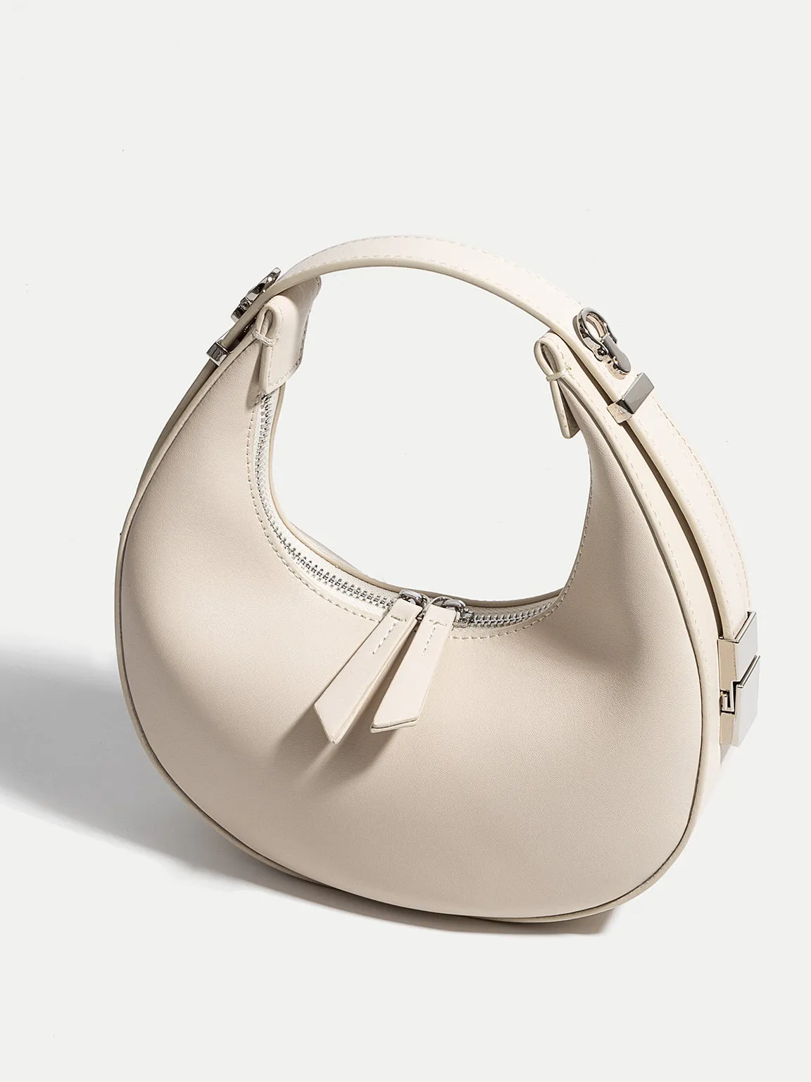 Women's Leather Half Moon Shoulder Bag 90s Crescent Handbag Toni Bag