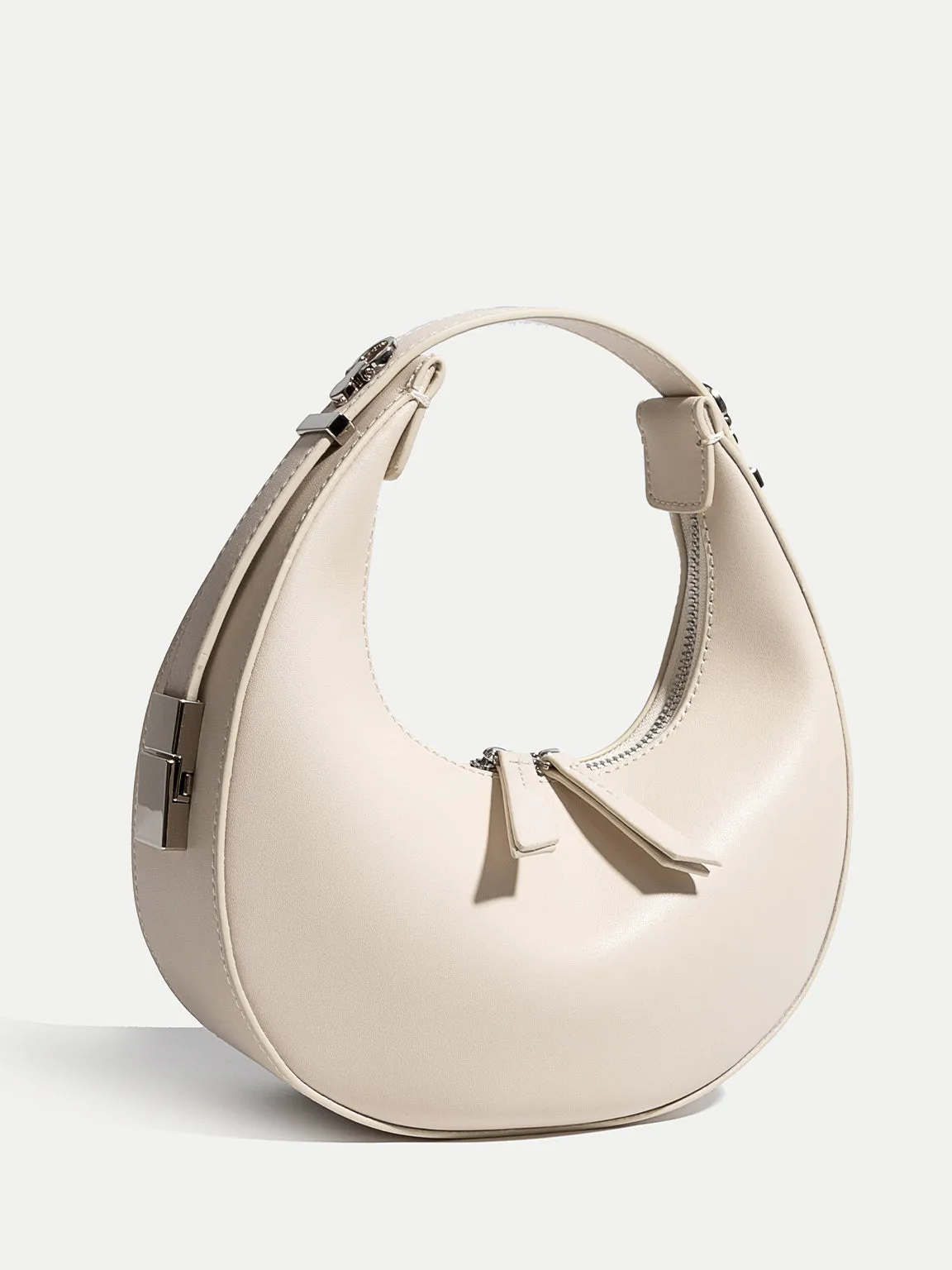 Women's Leather Half Moon Shoulder Bag 90s Crescent Handbag Toni Bag