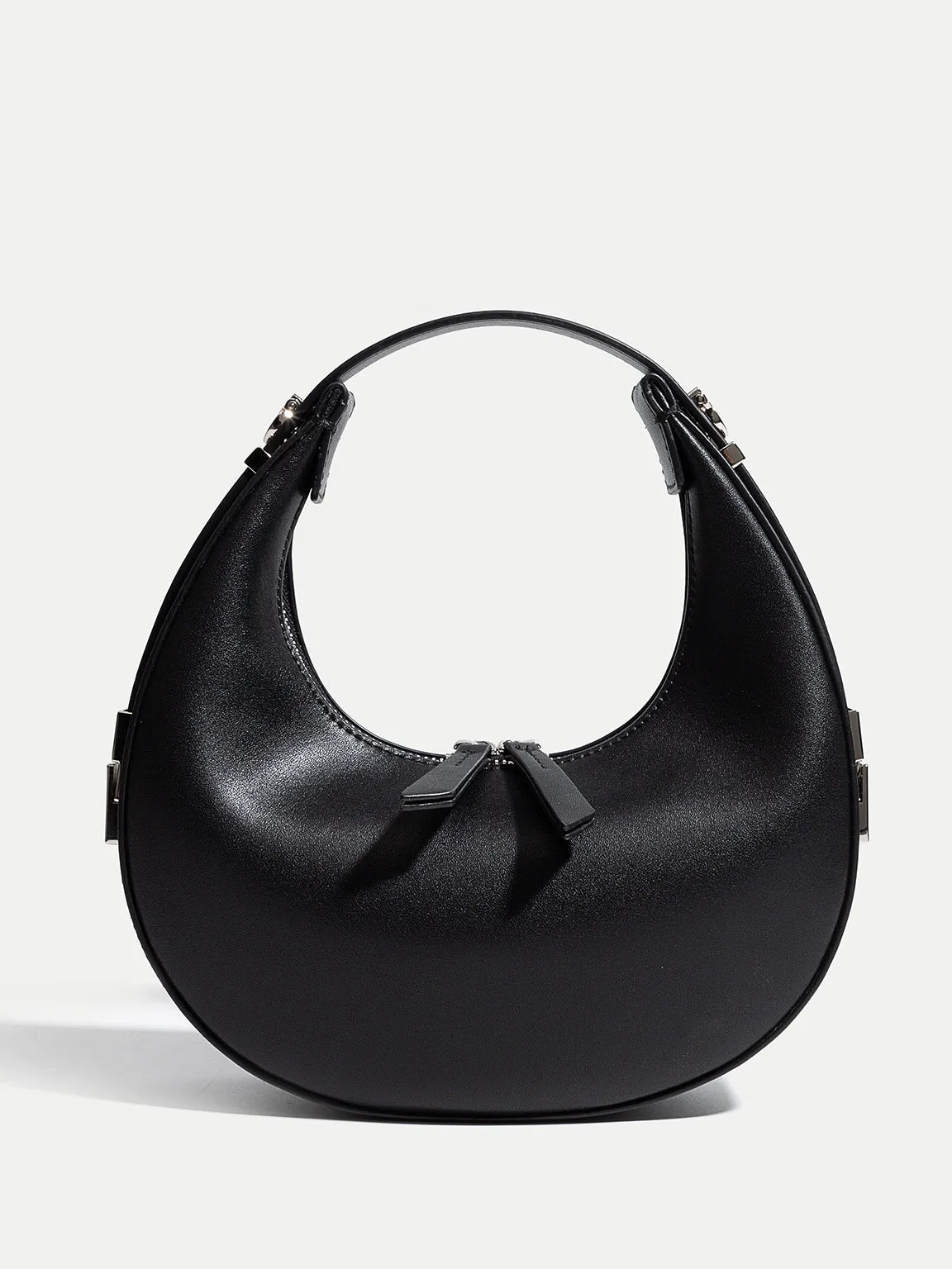 Women's Leather Half Moon Shoulder Bag 90s Crescent Handbag Toni Bag