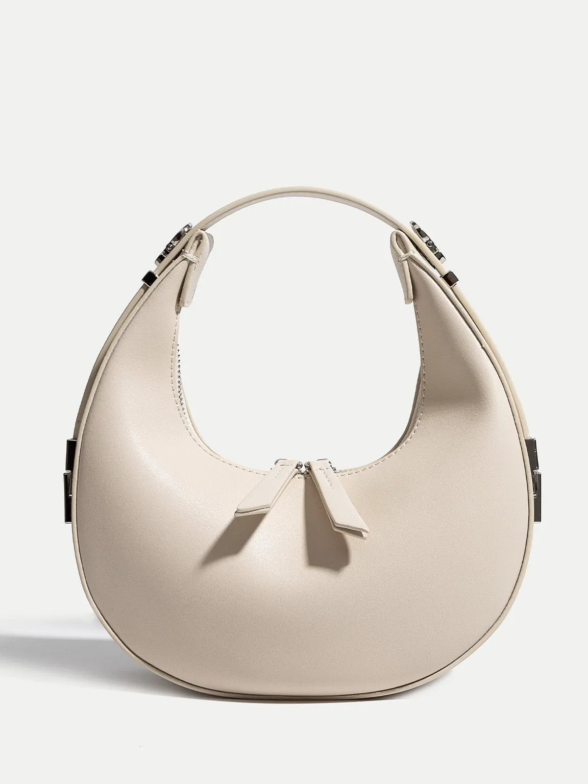 Women's Leather Half Moon Shoulder Bag 90s Crescent Handbag Toni Bag