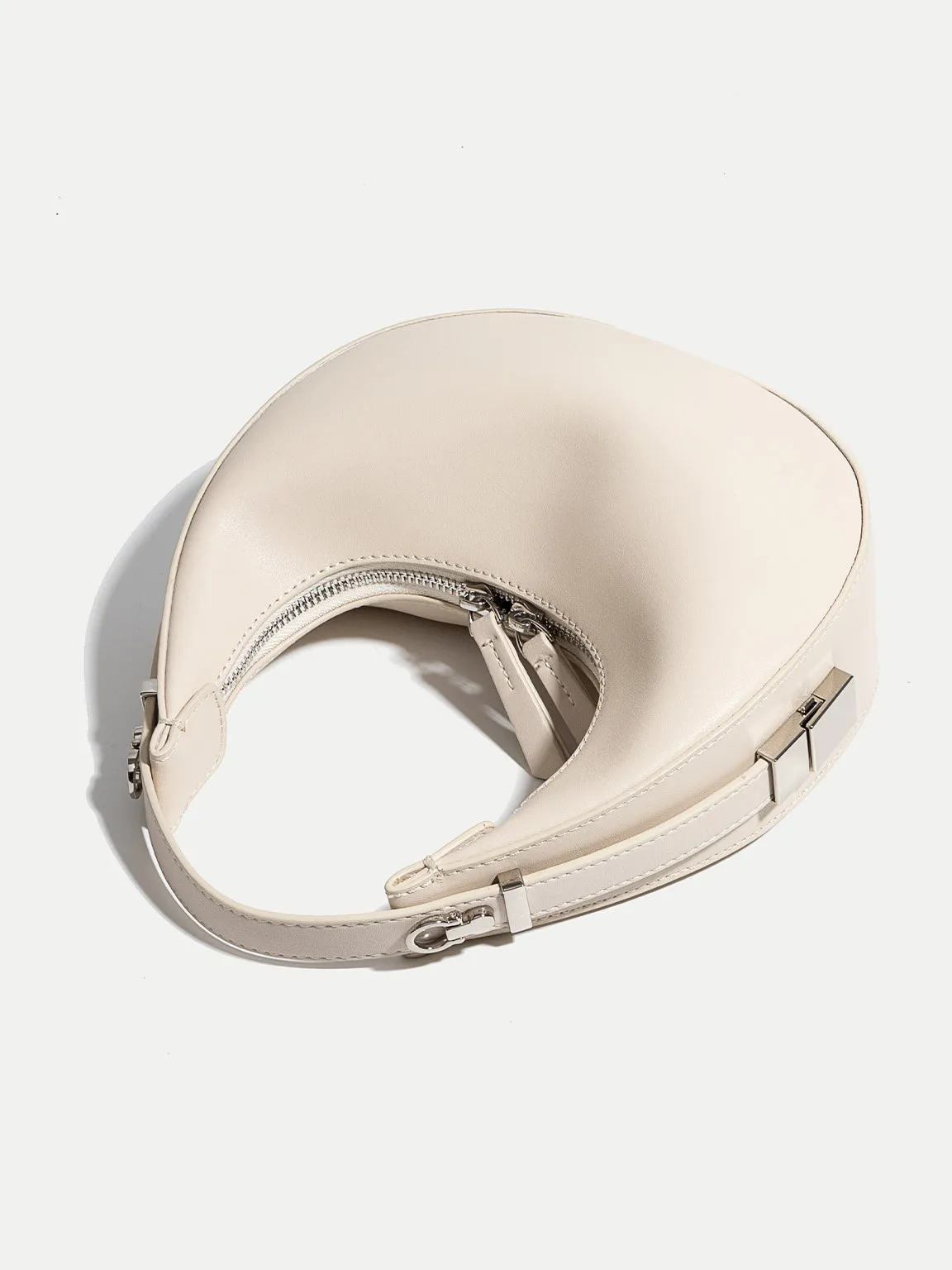 Women's Leather Half Moon Shoulder Bag 90s Crescent Handbag Toni Bag