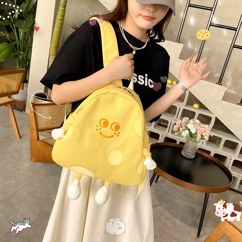 Women's Simple Cheese Advanced Texture Canvas High-grade Bags
