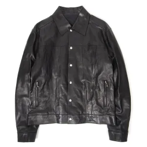 Yang Li Snap Button Leather Jacket Size 48