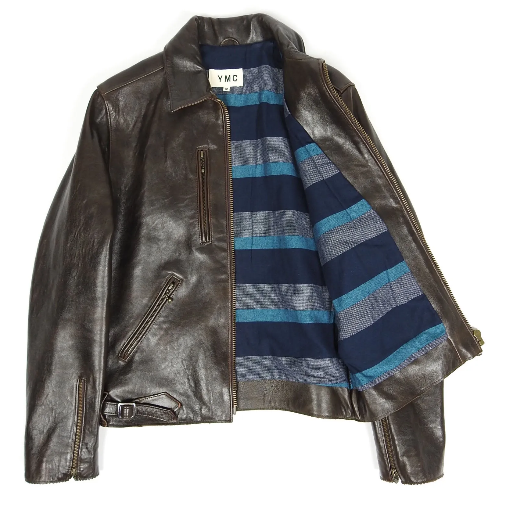 YMC Leather Jacket Size Medium