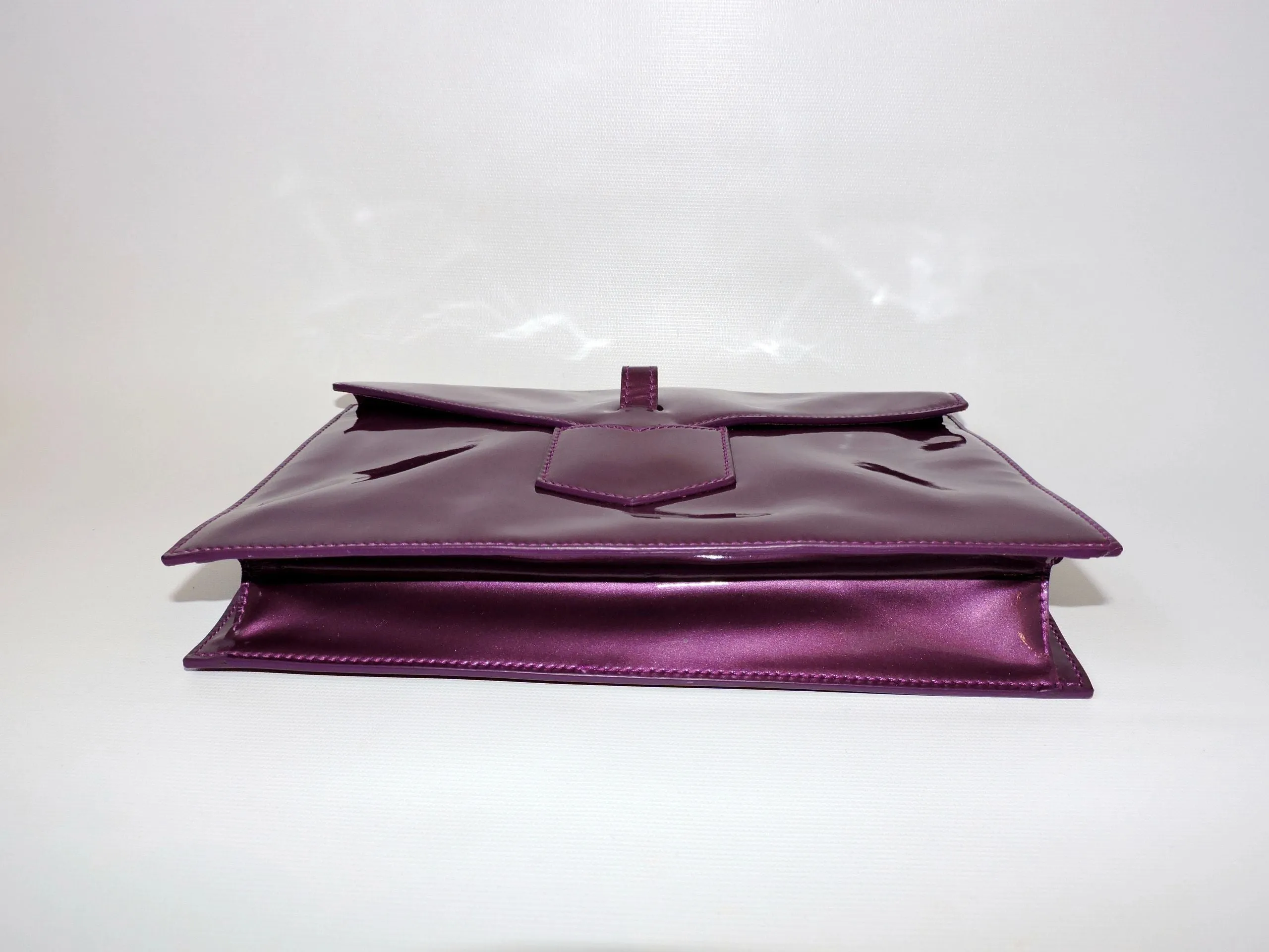 Yves Saint Laurent Fleur Corrigee Patent Leather, Purple