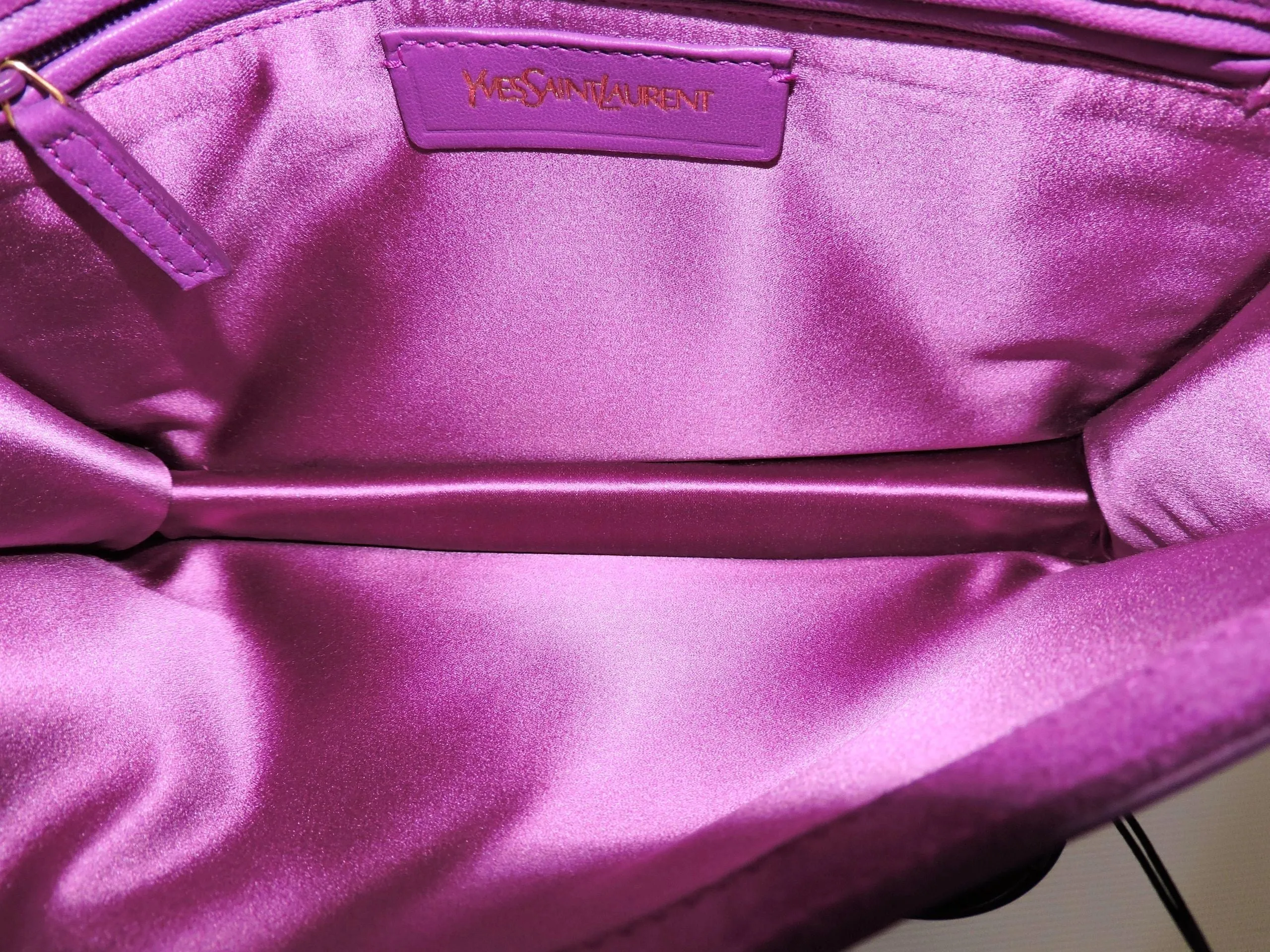 Yves Saint Laurent Fleur Corrigee Patent Leather, Purple