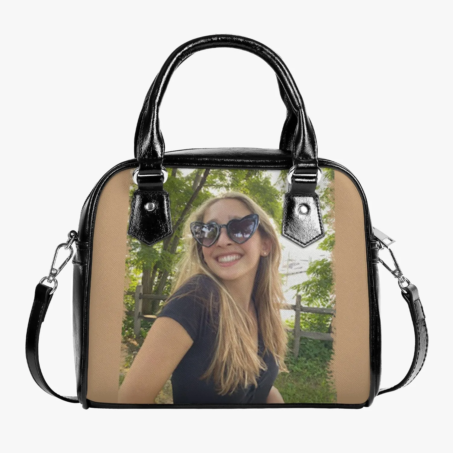 Zoe. Casual Leather Saddle Bag