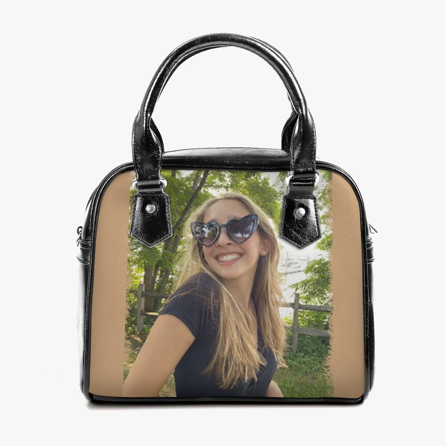 Zoe. Casual Leather Saddle Bag
